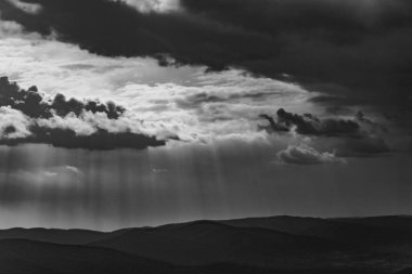 Polonya 'daki Bieszczady Dağlarında Wetlinska Polonyna