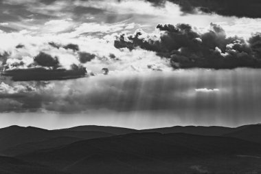Polonya 'daki Bieszczady Dağlarında Wetlinska Polonyna