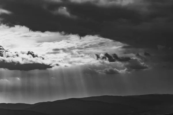 Polonya 'daki Bieszczady Dağlarında Wetlinska Polonyna