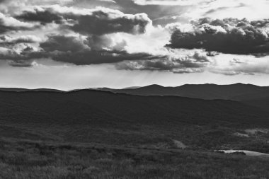 Polonya 'daki Bieszczady Dağlarında Wetlinska Polonyna