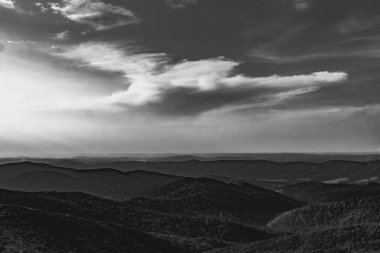 Polonya 'daki Bieszczady Dağlarında Wetlinska Polonyna