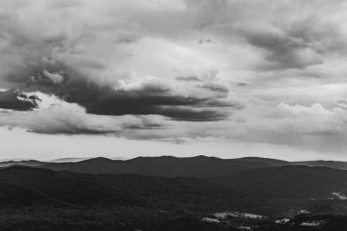 Polonya 'daki Bieszczady Dağlarında Wetlinska Polonyna