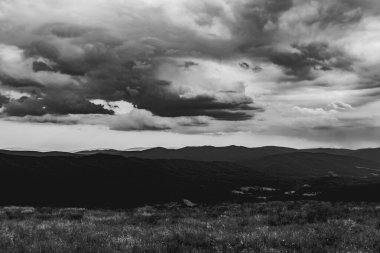 Polonya 'daki Bieszczady Dağlarında Wetlinska Polonyna