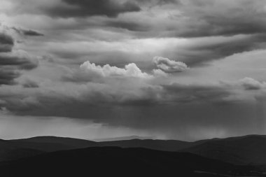 Polonya 'daki Bieszczady Dağlarında Wetlinska Polonyna
