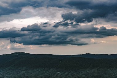Polonya 'daki Bieszczady Dağlarında Wetlinska Polonyna