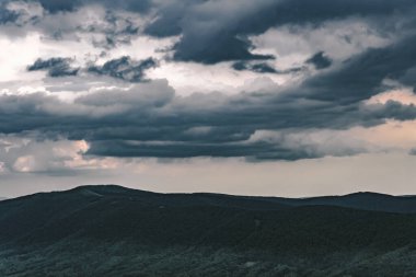 Polonya 'daki Bieszczady Dağlarında Wetlinska Polonyna
