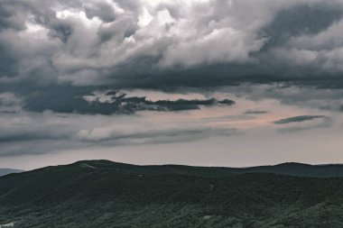 Polonya 'daki Bieszczady Dağlarında Wetlinska Polonyna