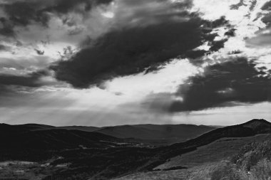 Polonya 'daki Bieszczady Dağlarında Wetlinska Polonyna