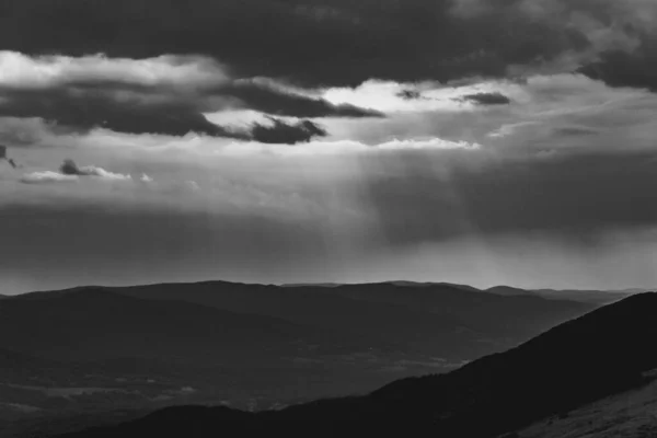 Wetlinska Polonyna Bieszczady Gebirge Polen — Stockfoto