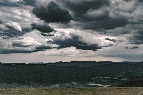 Wetlinska Polonyna Στα Βουνά Bieszczady Στην Πολωνία Εικόνα Αρχείου