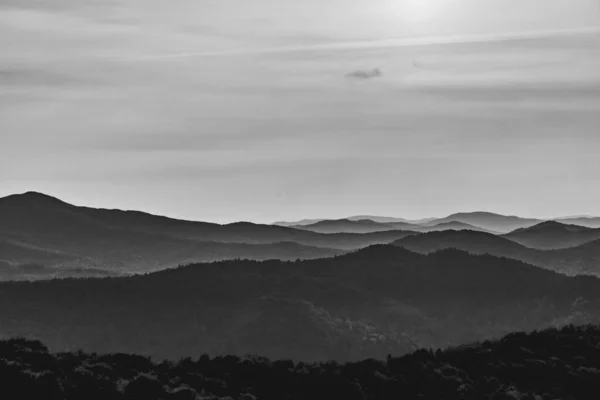 Θέα Από Την Κορυφή Dwernik Kamie Στην Οροσειρά Bieszczady Στην Εικόνα Αρχείου