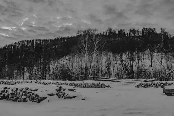 Kalnica Bieszczady Mountains Poland Winter — Stock Photo, Image