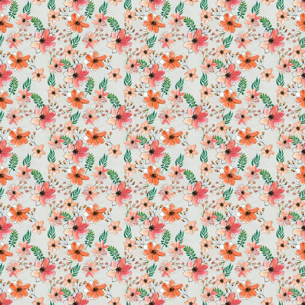 Naadloos patroon met roze bloemen — Stockfoto