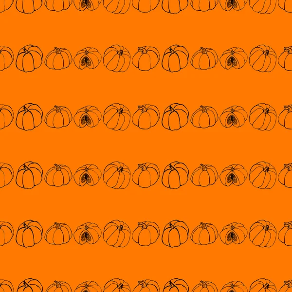 Fondo de Halloween con calabazas — Archivo Imágenes Vectoriales