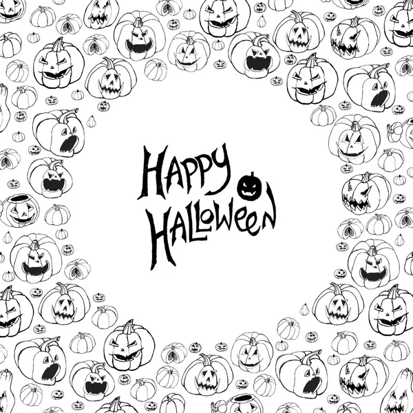 Halloween vector frame. — Stock Vector