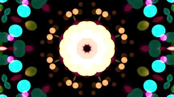 Abstraktní kaleidoskop animace — Stock video