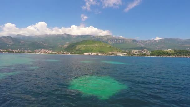 Budva, Montenegro-Ansicht. — Stockvideo