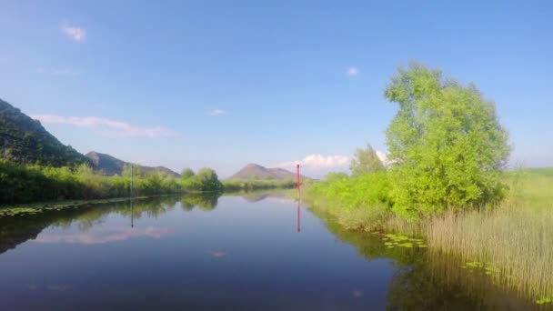 Lago di Skadar. Montenegro — Video Stock