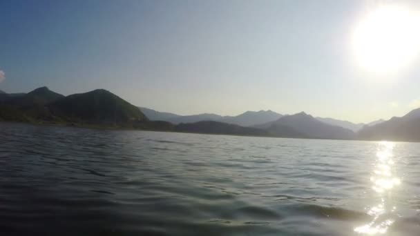 Lake Skadar. Montenegro — Stock Video