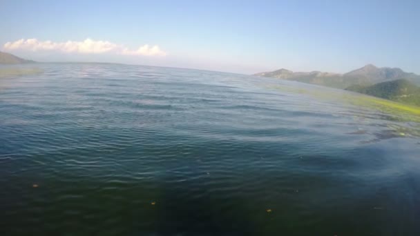 Sjön skadar. Montenegro — Stockvideo