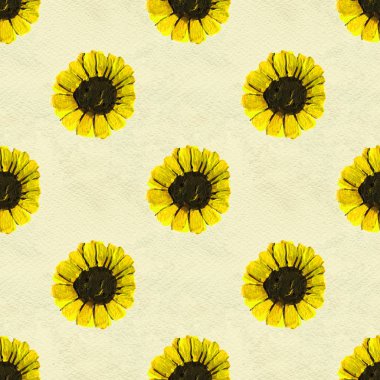 Ayçiçekli kusursuz desen