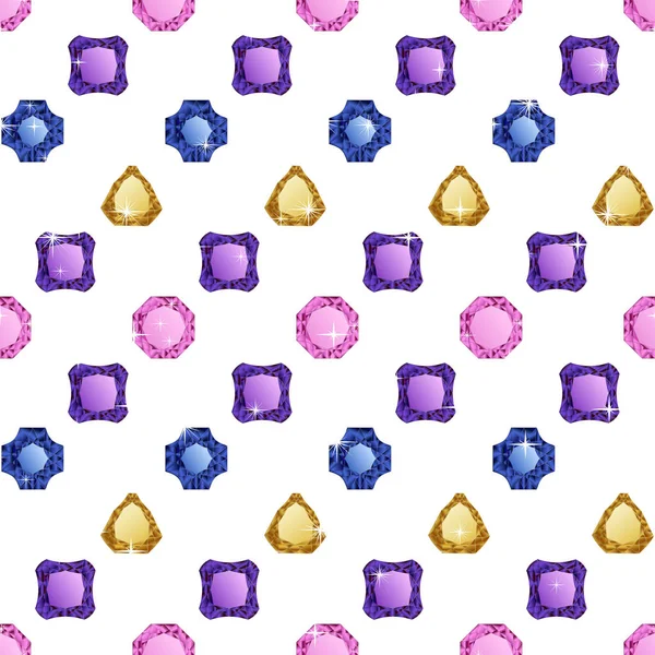 Diamants motif sans couture — Image vectorielle