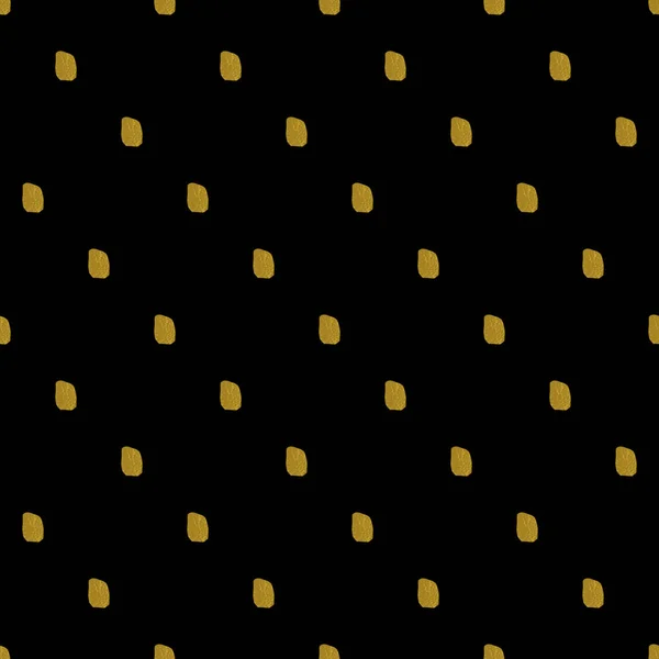 Geometric black and gold seamless pattern — Stock Vector