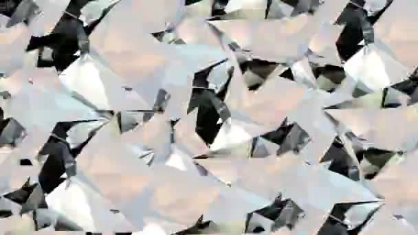 Abstract diamant oppervlakte 4k video — Stockvideo