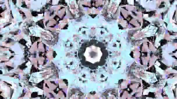 Kaleidoszkóp absztrakt animáció — Stock videók