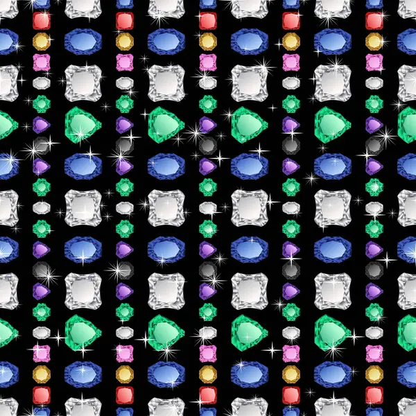 Diamanten naadloze patroon — Stockvector