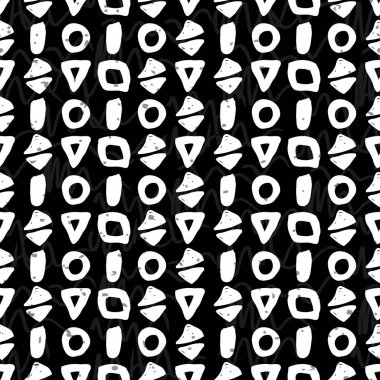 tek renkli geometrik seamless modeli