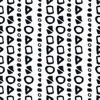 Çizilmiş geometrik seamless modeli