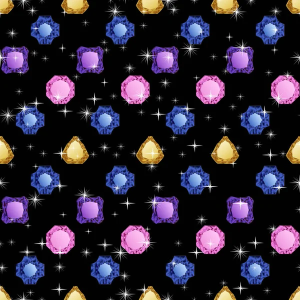 Diamants motif sans couture — Image vectorielle