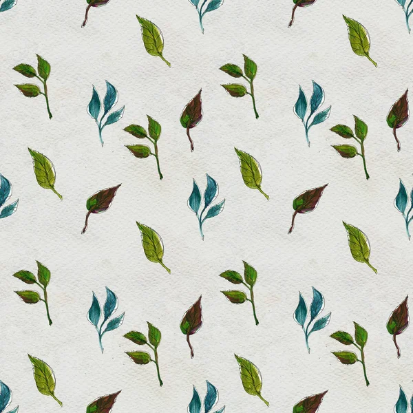 Seamless pattern with leaves — Stock Photo, Image