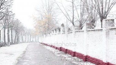 Dışarıda kar yağıyordu..