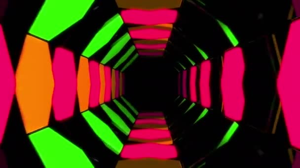 3D abstrakt tunnel-animering — Stockvideo