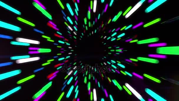 3d абстрактна тунельна анімація — стокове відео