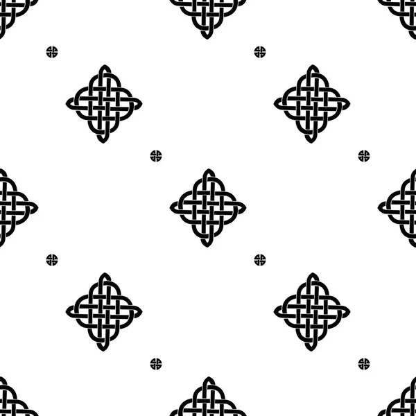 Noeud celtique motif sans couture — Image vectorielle