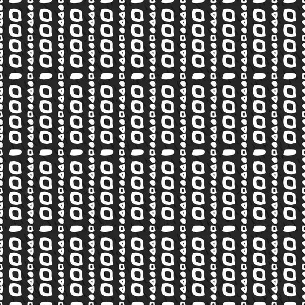 Modèle géométrique monochrome sans couture — Image vectorielle