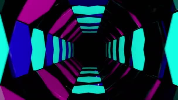 3d animación túnel abstracto — Vídeos de Stock