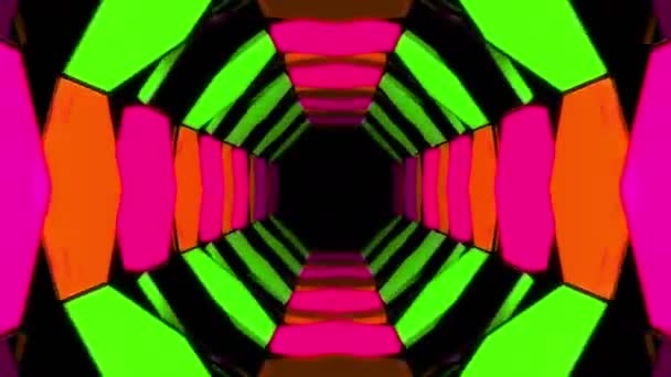3d animación túnel abstracto — Vídeo de stock