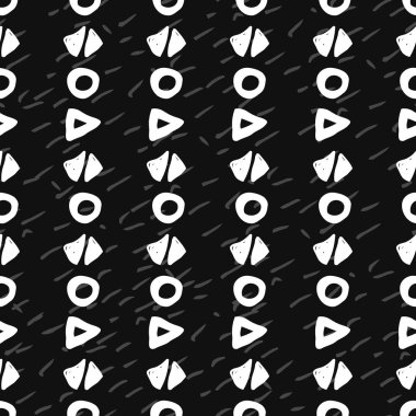 tek renkli geometrik seamless modeli