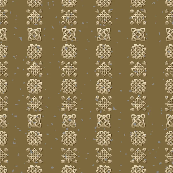 Noeud celtique motif sans couture — Image vectorielle