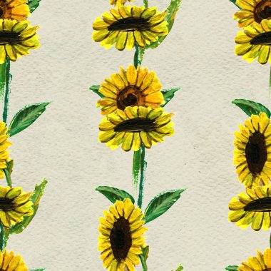 Ayçiçekli kusursuz desen