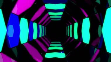 3D soyut tünel animasyon