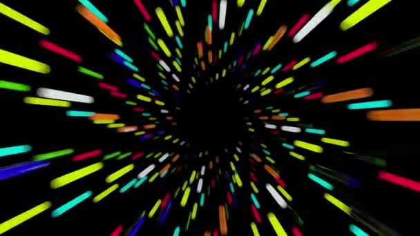 3D animatie van de abstracte tunnel — Stockvideo