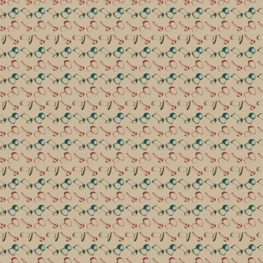 Elle çizilmiş seamless modeli mantar ile.