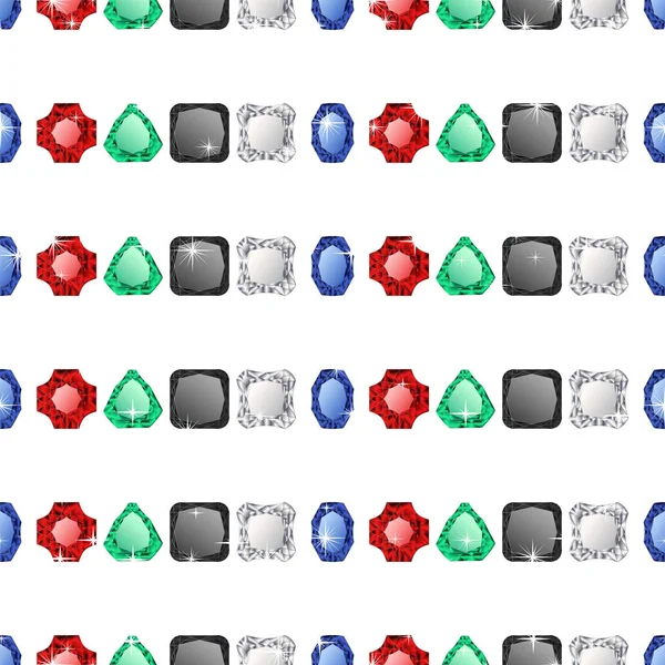 Diamantes padrão sem costura — Vetor de Stock