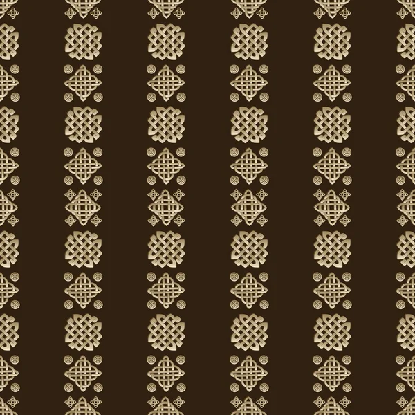 Keltische knoop naadloze patroon — Stockvector