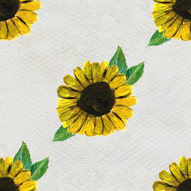 Ayçiçekli kusursuz desen